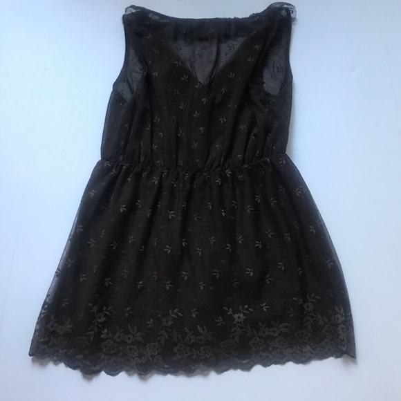 Banana Republic Brown Ruffle Sheer Top - Picture 3 of 6